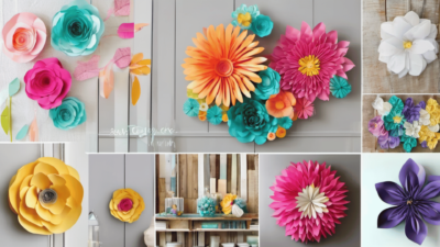 DIY Flower Wall Decor Ideas