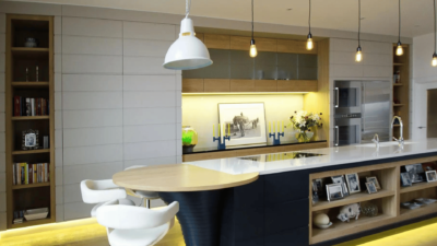 Lighting Considerations - kitchen shelves 