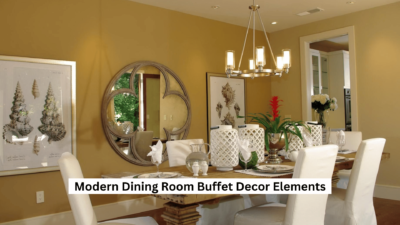 Modern Dining Room Buffet Decor Elements 