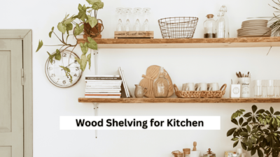 Wood Shelving for Kitchen
