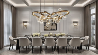 Lighting Fixtures to Enhance a Modern Luxury Dining Room