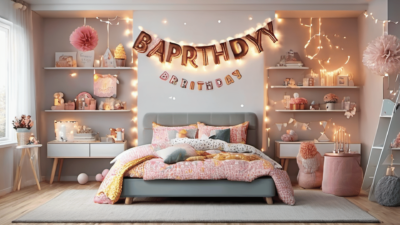 Setting Up a Cozy and Inviting Birthday Bed